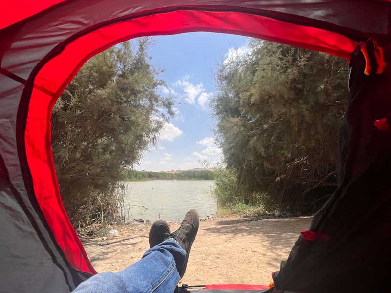 קמפינג אגם ירוחם, חניון לילה אגם ירוחם